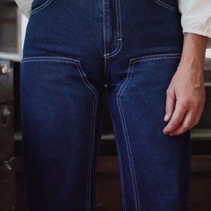 Rudy Jude Utility Workwear High Rise Jeans Classic Indigo size 3/ 28